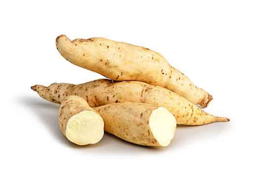 Batata doce branca