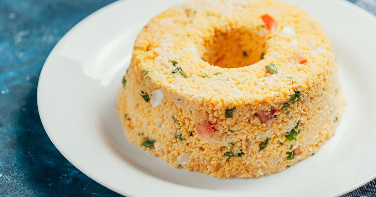 Cuscuz Calabresa Queijo e Ovo