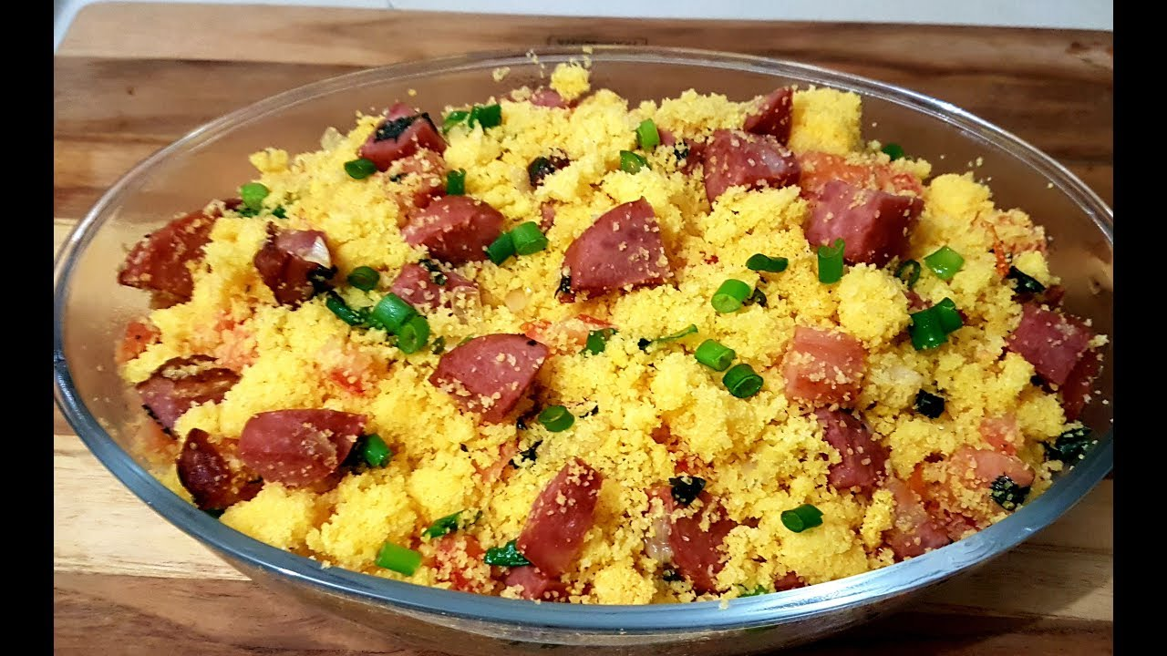 Cuscuz Calabresa e Queijo