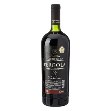 Vinho Pergola Tinto Suave 1lt