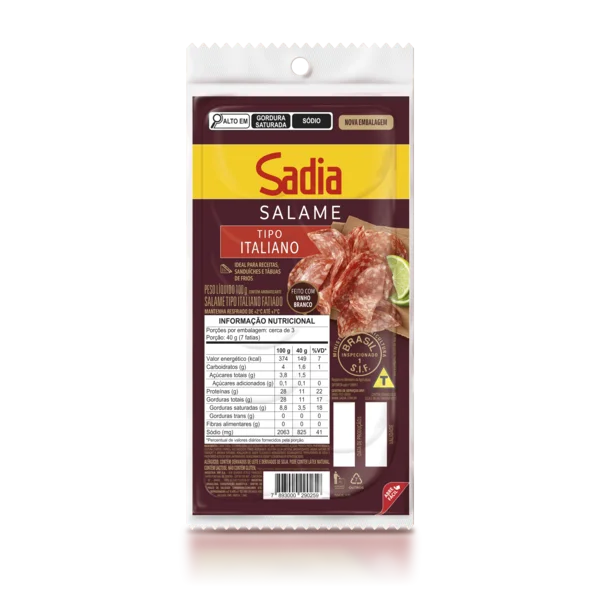 Salame Italiano Fatiado Sadia 100g