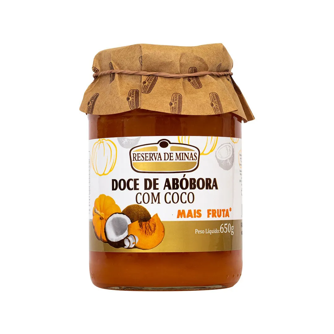 Doce de Abóbora c/ Coco Reserva de Minas 650g