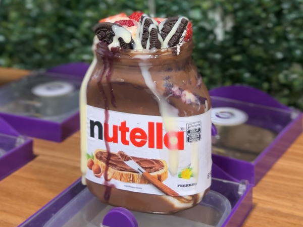 Açaí no Pote de Nutella